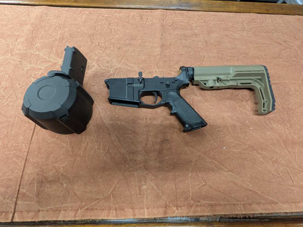 Flathead Gun AR-15 rifle lower, w/ magpul D60 & super safety installed-img-0