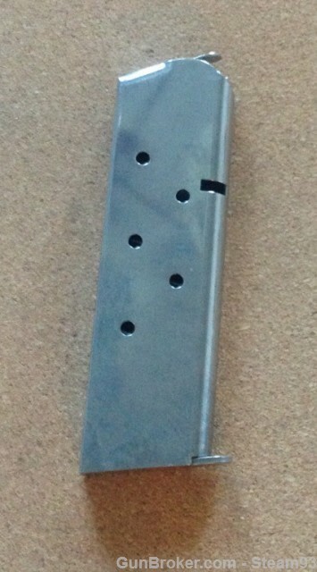 Genuine Factory COLT 1911 7 Round .45 ACP Stainless Steel Magazine - 572491-img-0