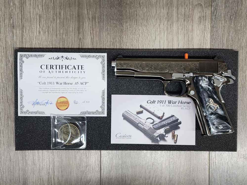 Blemished Custom & Collectable Colt 1911 War Horse 45 ACP-img-9