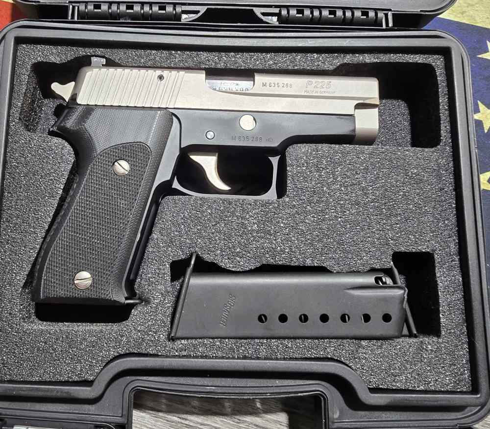 SIG SAUER P225 9mm RARE TWO-TONE MADE IN WEST GERMANY-img-0