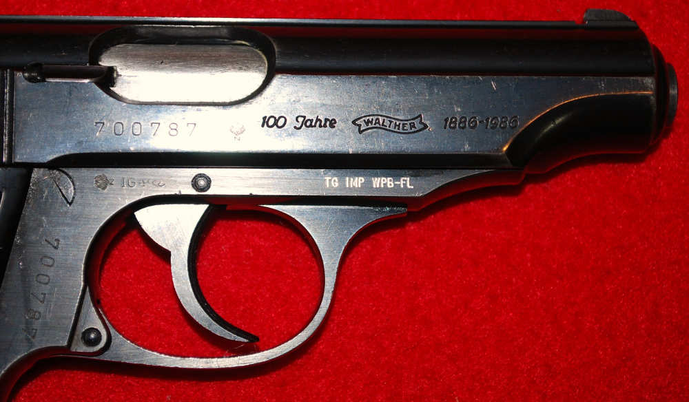 RARE Carl Walther Model PP 7.65 Browning 32 ACP 100 JAHRE Anniversary-img-2