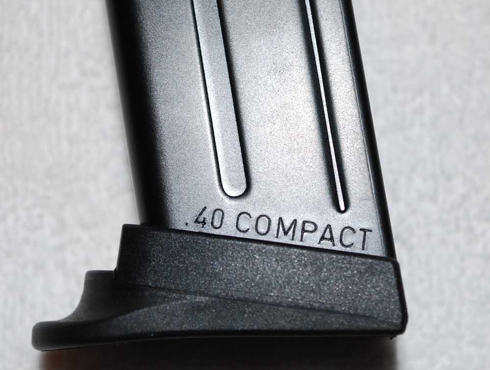 HK USP Compact/P2000 Magazine .40 S&W 12 Rounds Finger Rest Black-img-2