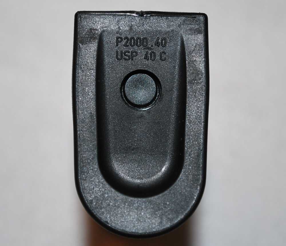 HK USP Compact/P2000 Magazine .40 S&W 12 Rounds Finger Rest Black-img-6