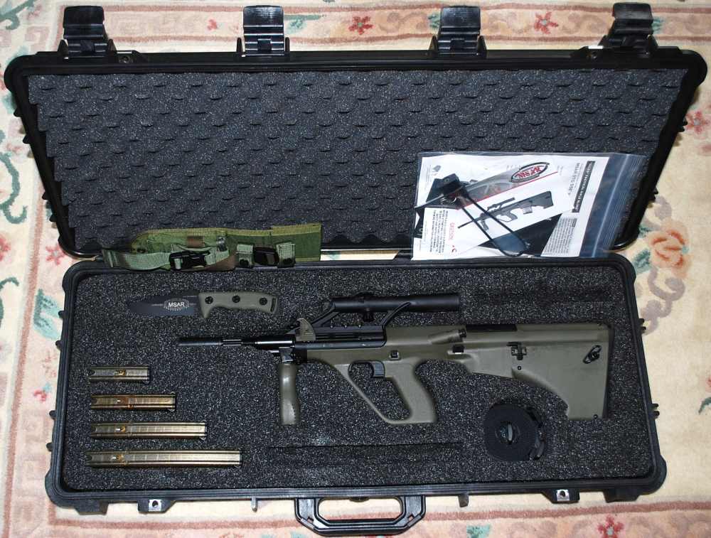 MSAR STG-556/CAL .223 CARBINE/KNIFE BOTH LOW S/N 600-GRN00035 ONLY 600 MADE-img-0