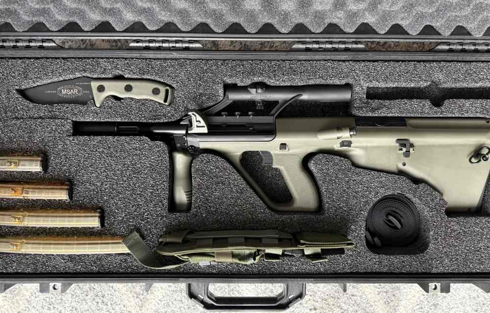 MSAR STG-556/CAL .223 CARBINE/KNIFE BOTH LOW S/N 600-GRN00035 ONLY 600 MADE-img-14
