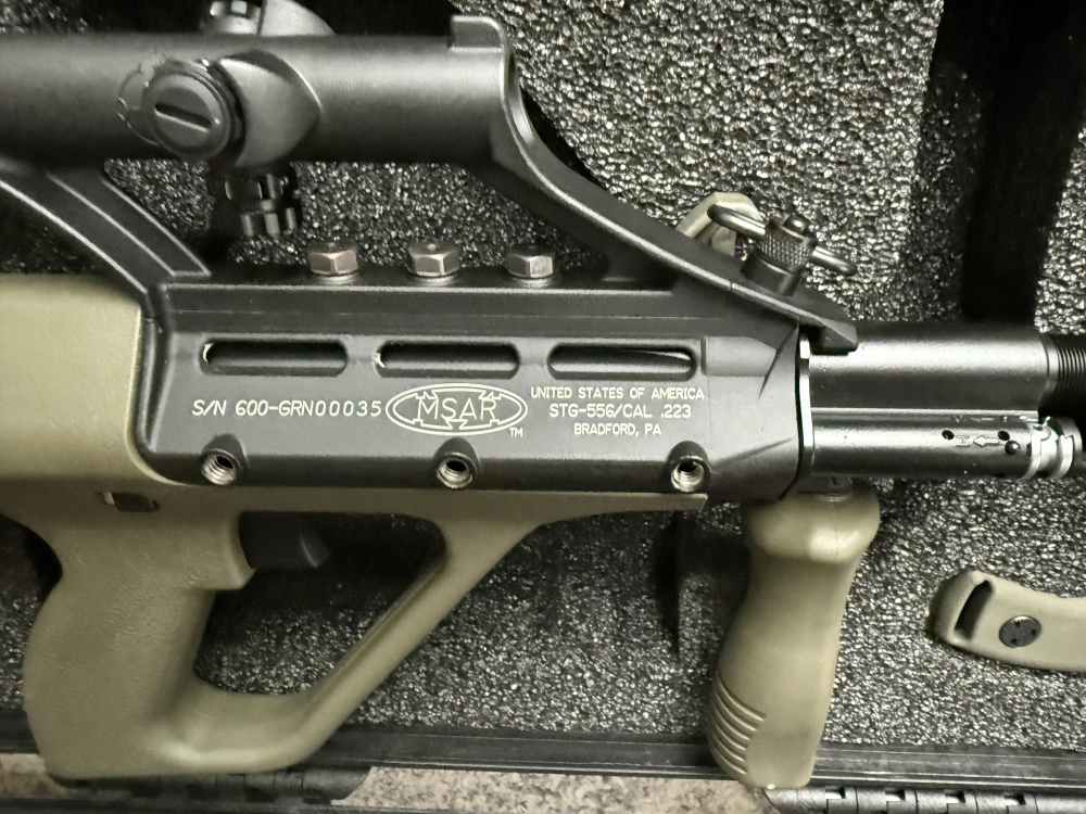 MSAR STG-556/CAL .223 CARBINE/KNIFE BOTH LOW S/N 600-GRN00035 ONLY 600 MADE-img-15