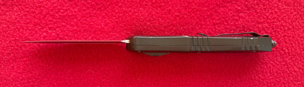 OTF Automatic Knife Scarab  with a 4" Double Edge SS Blade.-img-4