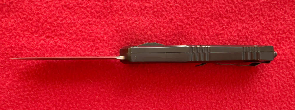 OTF Automatic Knife Scarab  with a 4" Double Edge SS Blade.-img-5