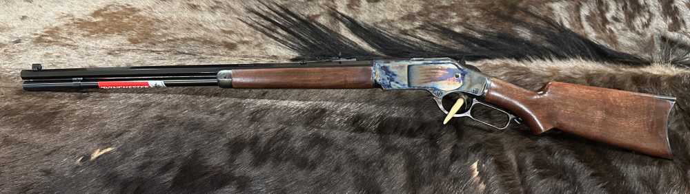 WINCHESTER 1873 SPORTER COLOR CASED 357 MAG PISTOL GRIP 24" OCT GOOD WOOD-img-2