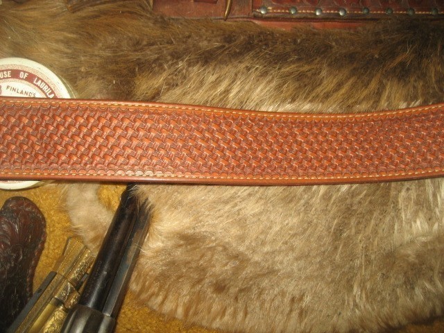 EL PASO SADDLERY RANGER BELT FULLY LINED 38" !-img-2
