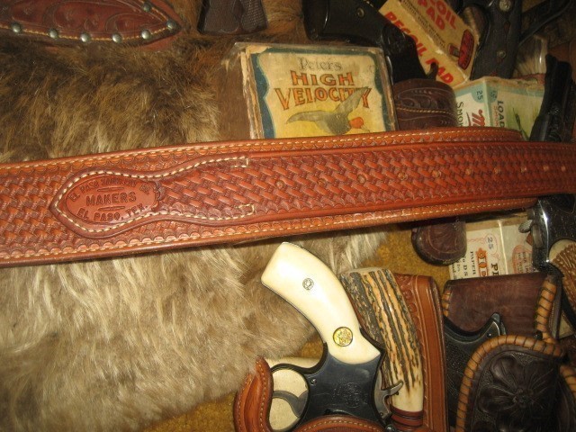 EL PASO SADDLERY RANGER BELT FULLY LINED 38" !-img-3