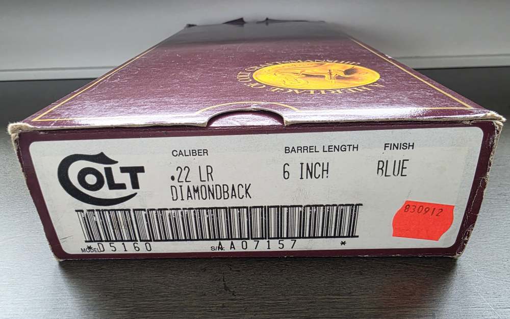 Colt Diamondback 22LR 100% Never Fired  box and all items intact Rare Wow -img-11