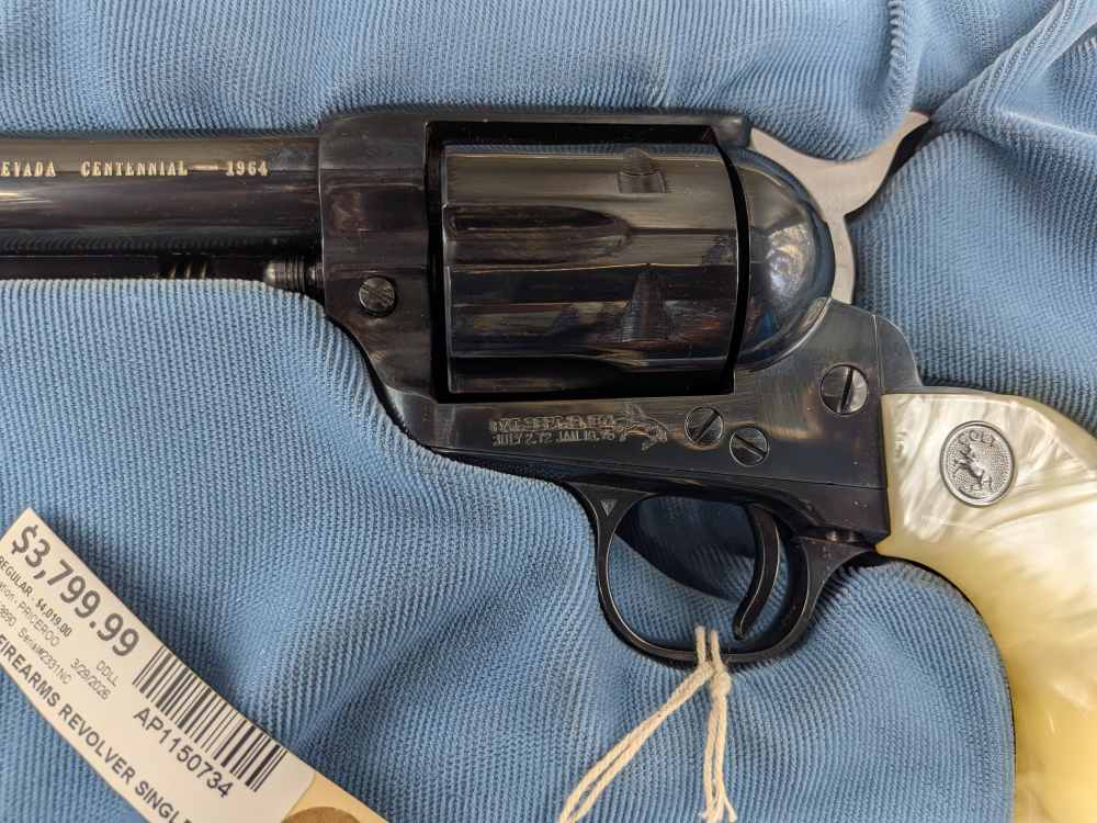 Colt Single Action Army SAA .45 Colt 1964 Nevada Centennial Commemorative -img-4