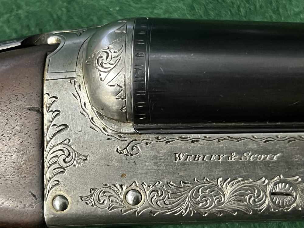 Lovely lightweight Webley &Scott 12 GA SXS Ejector-img-15