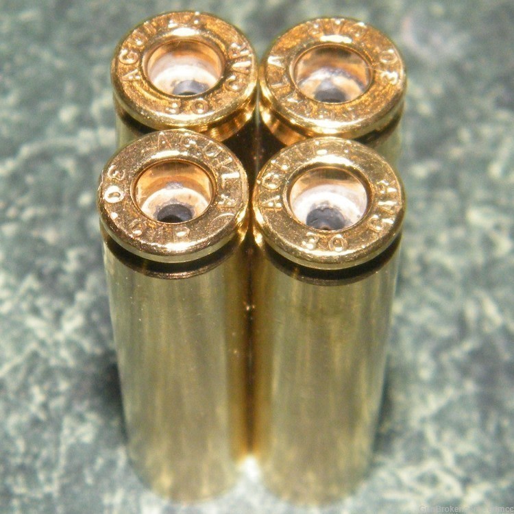 30 Carbine Aguila Commercial Brass Matching Headstamp Decapped Clean - 500-img-1