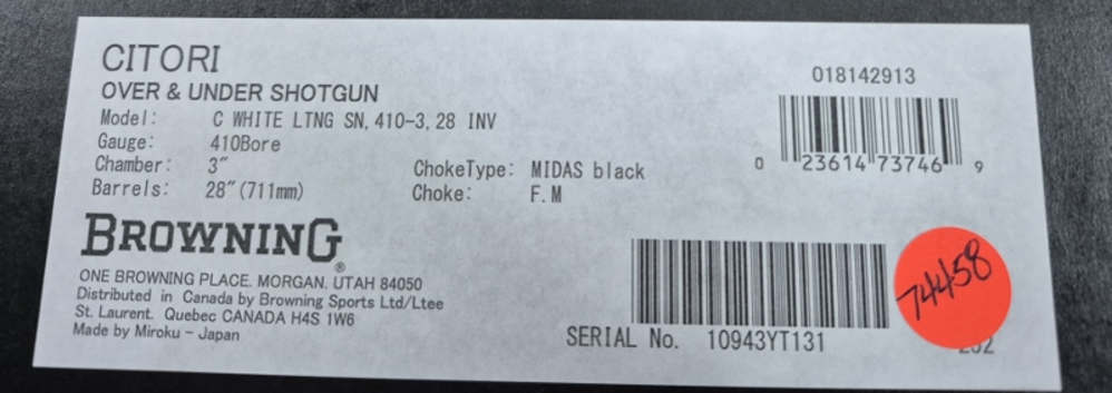 NIB BROWNING WHITE LIGHTNING 410GA 28" BOX-img-16