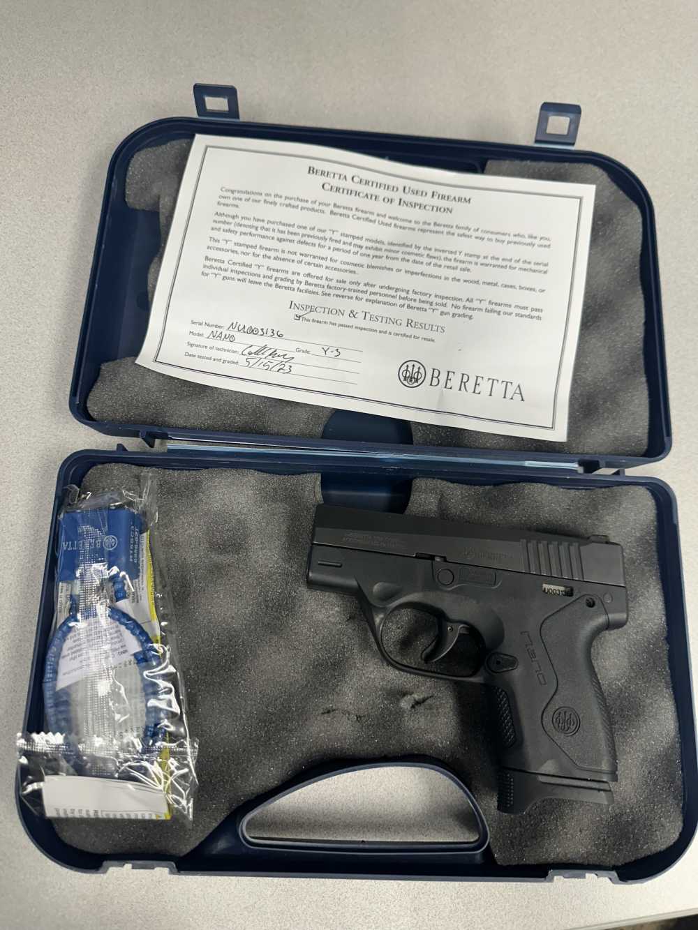 BERETTA BU9 NANO Y-3 GUN-img-0
