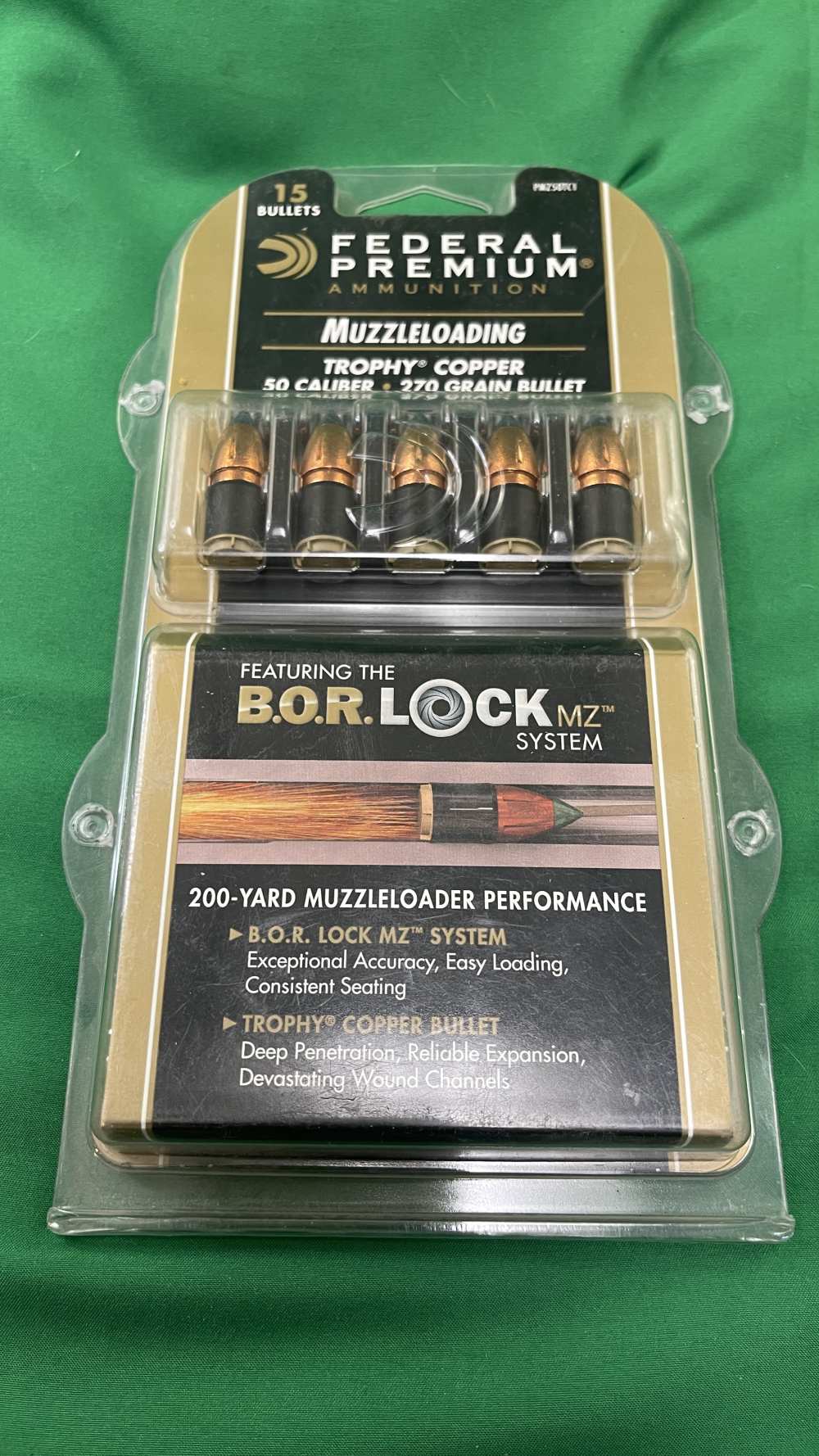 Federal Trophy Copper 270gr 50cal B.O.R. Lock Bullets-img-0