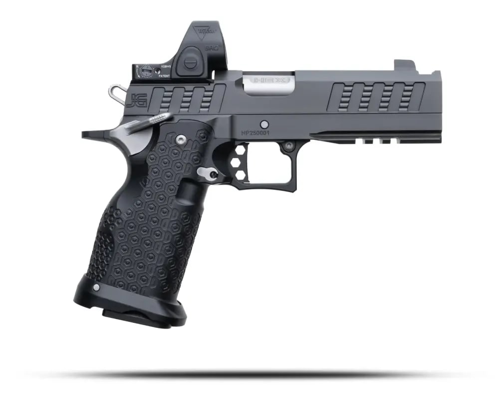 Jacob Grey Hex Pro - 4.6" Ported Barrel (9mm) - SRO - Black-img-1