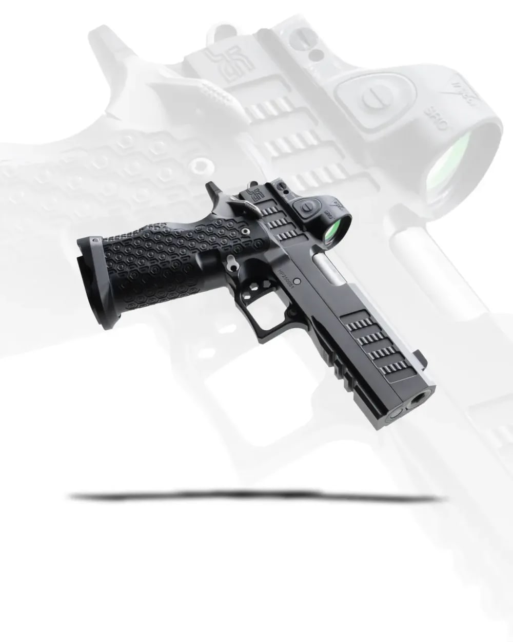 Jacob Grey Hex Pro - 4.6" Ported Barrel (9mm) - SRO - Black-img-2