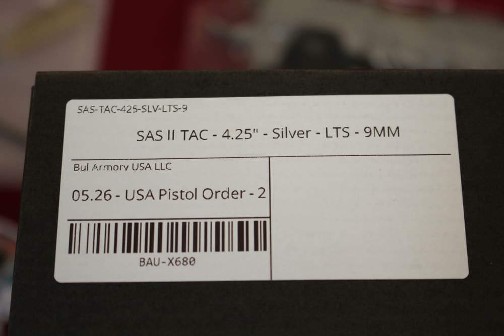  BUL Armory SAS II TAC 9mm 2026 W/4.25" Bbl, 4x 20rd Mags, Optics Ready-img-1