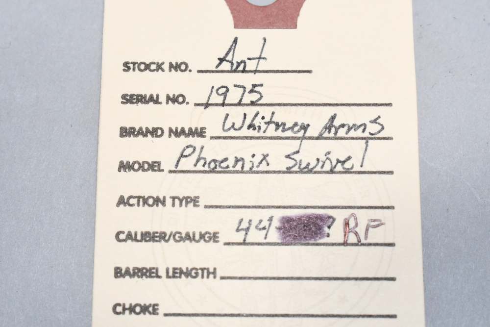 Antique Whitney Arms Co Phoenix Swing Breech Single Shot Rifle 44 Rimfire-img-1