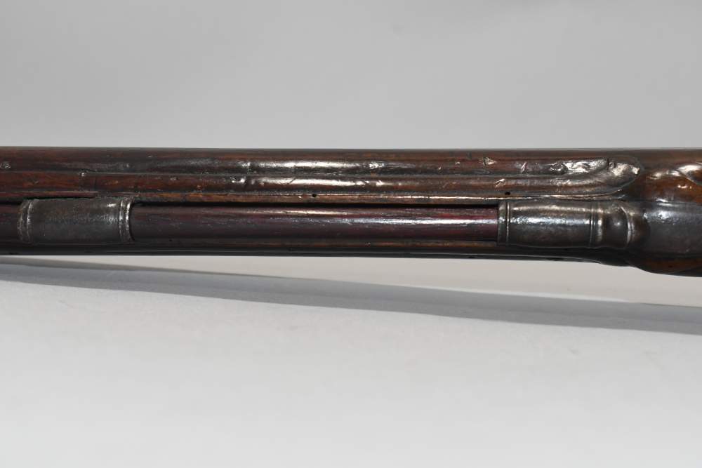 Large Unmarked Germanic ? Flintlock 58 Cal Pistol W Stock Mt READ-img-20