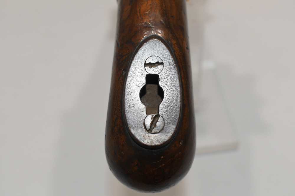Large Unmarked Germanic ? Flintlock 58 Cal Pistol W Stock Mt READ-img-16