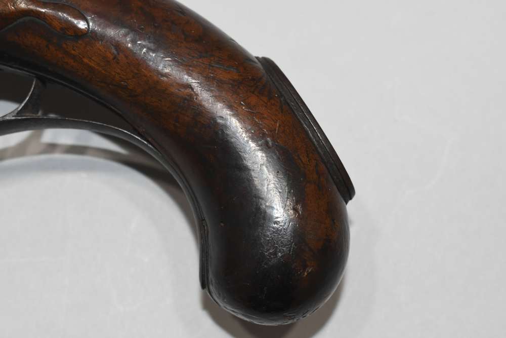 Large Unmarked Germanic ? Flintlock 58 Cal Pistol W Stock Mt READ-img-7