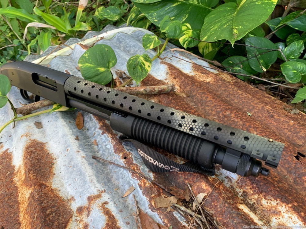 Custom 4-COLOR CAMO MOSSBERG SHOCKWAVE Heat Shield Shotgun ROUGH MODIFIED-img-2