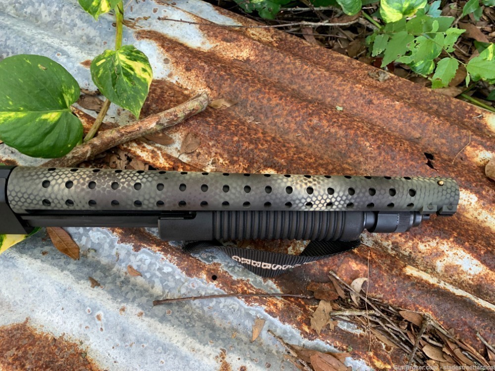 Custom 4-COLOR CAMO MOSSBERG SHOCKWAVE Heat Shield Shotgun ROUGH MODIFIED-img-3
