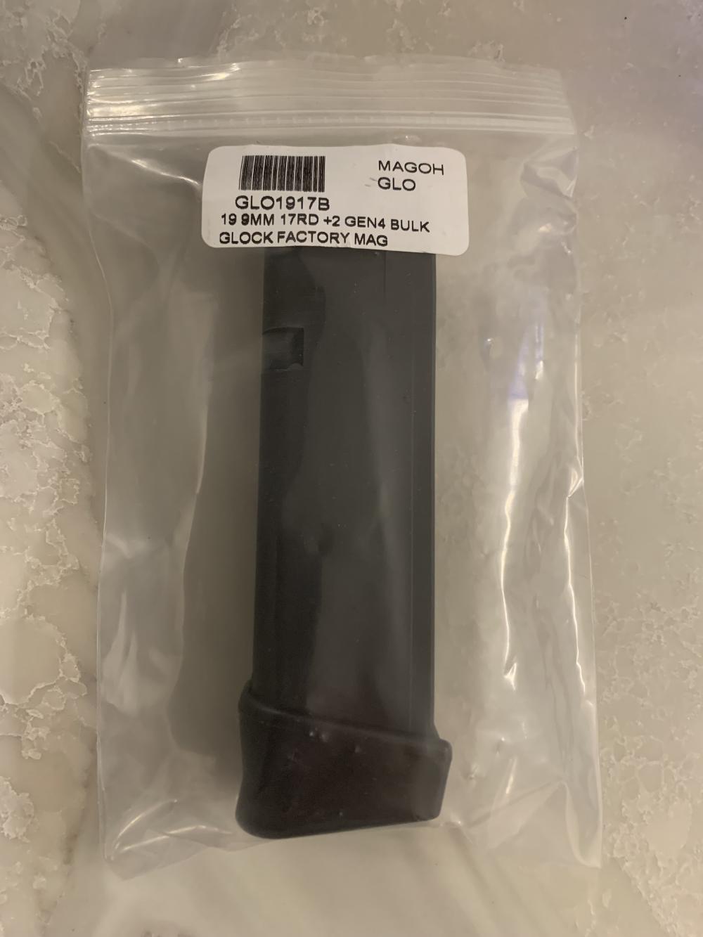Glock-19 Factory 19 Round Magazine 9mm Mag RARE OEM 9 GEN 4-img-0