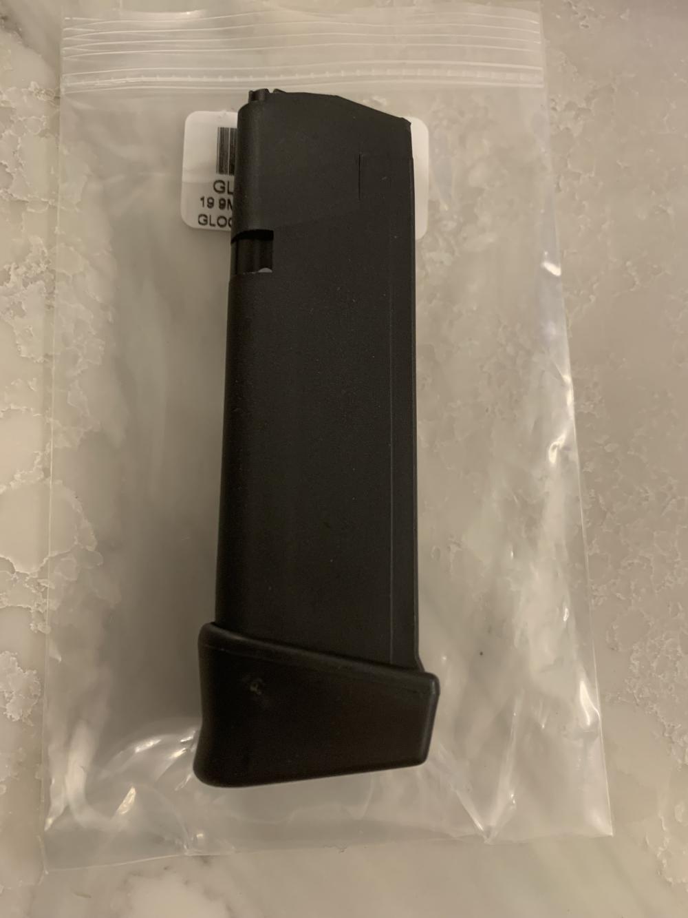 Glock-19 Factory 19 Round Magazine 9mm Mag RARE OEM 9 GEN 4-img-3