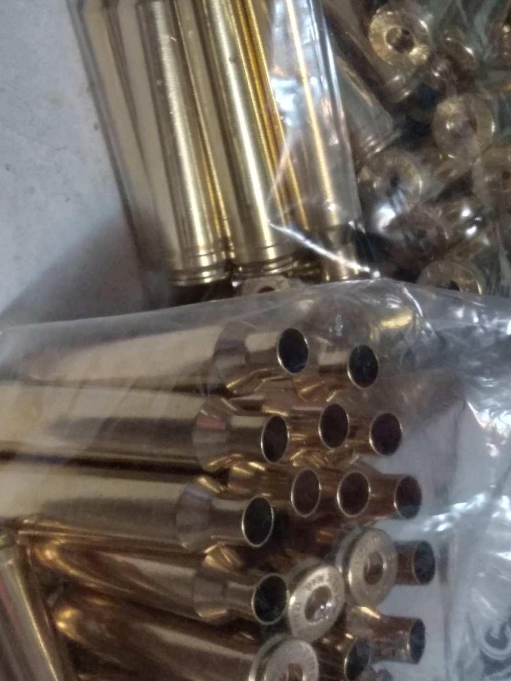 7mm rem mag brass for reloading deprimed mixed hs (220) -img-2