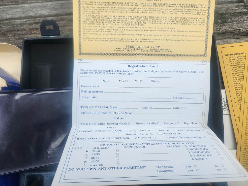 EARLY ITALIAN Berden import Beretta 92F ALL factory access.  no warning lab-img-12