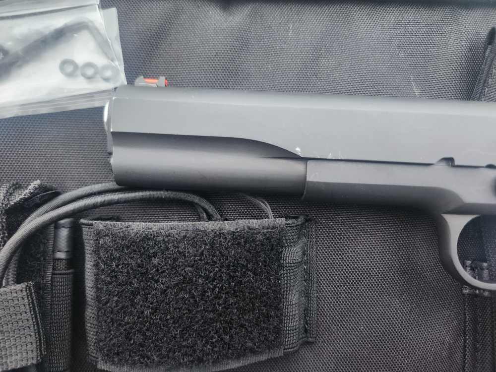 Fusion Firearms 1911 9MM LONG SLIDE! Two magazines two grips, carry bag-img-7