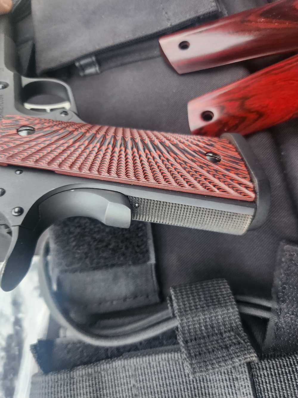 Fusion Firearms 1911 9MM LONG SLIDE! Two magazines two grips, carry bag-img-12