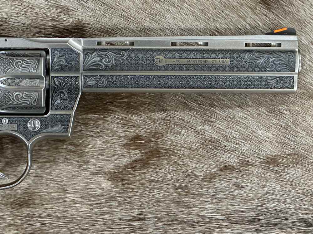 ROYAL CHATEAU COLT PYTHON 357 MAG 6" BY ALTEMONT GRADE AAA ENGRAVED-img-4