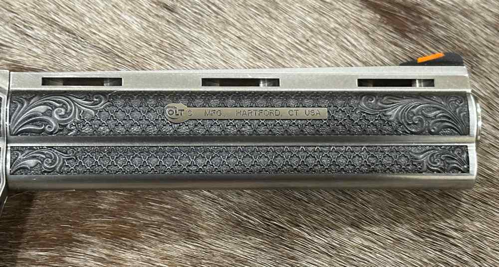 ROYAL CHATEAU COLT PYTHON 357 MAG 6" BY ALTEMONT GRADE AAA ENGRAVED-img-8
