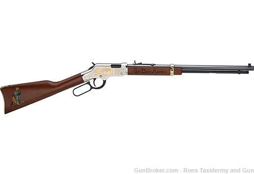  HENRY GOD BLESS AMERICA .22S/L/LR 20" OCTAGON ENGRAVED ITEM  H004GBA-img-0