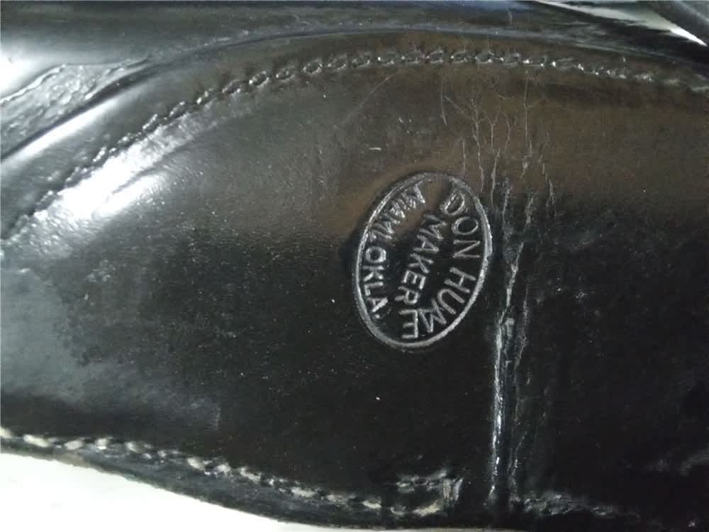 DON HUME H216 No. 2. 4 inch black leather holster-img-2