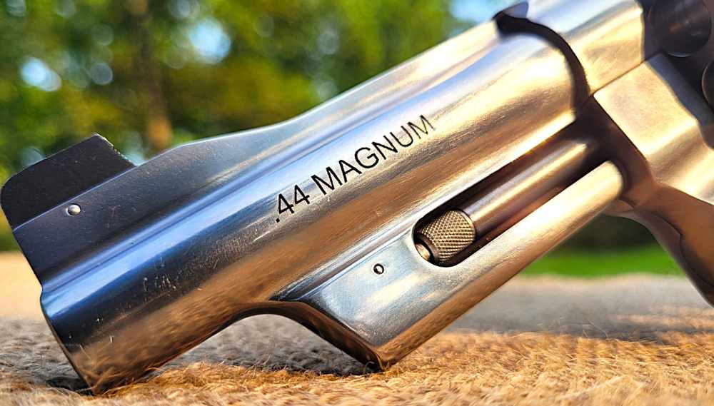 SMITH & WESSON 629 MOUNTAIN GUN 44MAG 4" SS BEAR HUG GRIPS -img-7