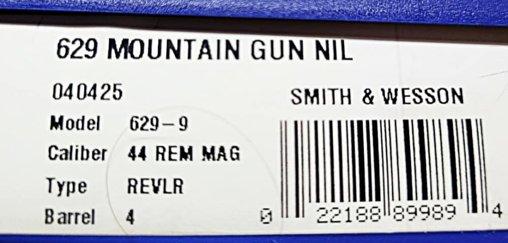 SMITH & WESSON 629 MOUNTAIN GUN 44MAG 4" SS BEAR HUG GRIPS -img-11