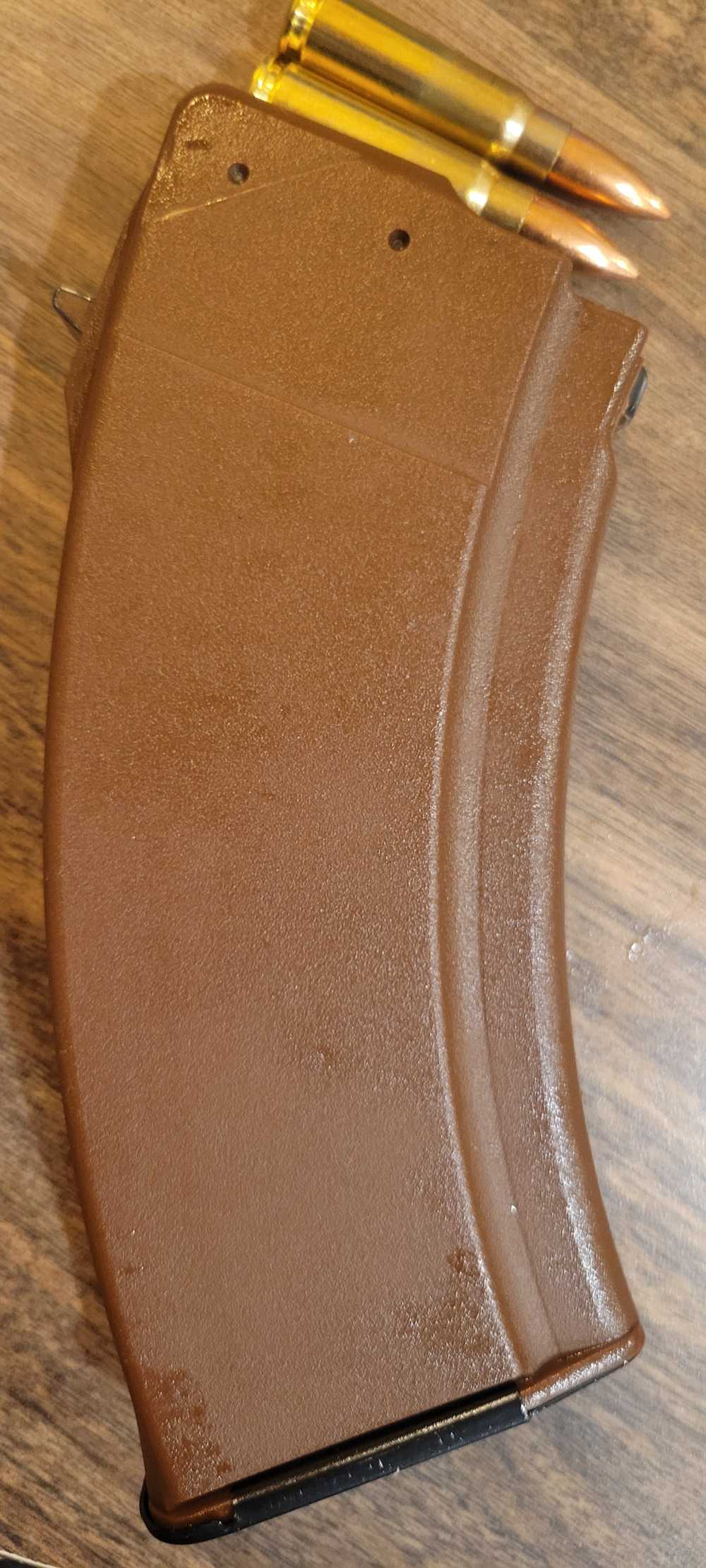 Brown Tanker 20rd Bulgarian AK-47 magazine 7.62x39mm reinforced polymer-img-0
