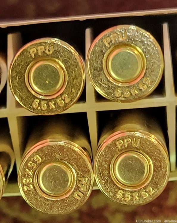 100rds PPU 6.5x52 Carcano 139gr FMJ BT 6.5x52mm new production-img-2