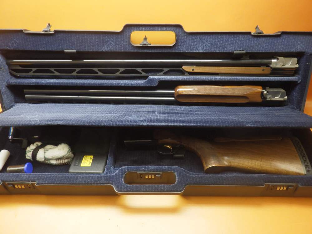 Perazzi MX-14 Trap Combo 12Ga 31.5" O/U Bbl 33.5" Unsingle Bbl Factory Case-img-0