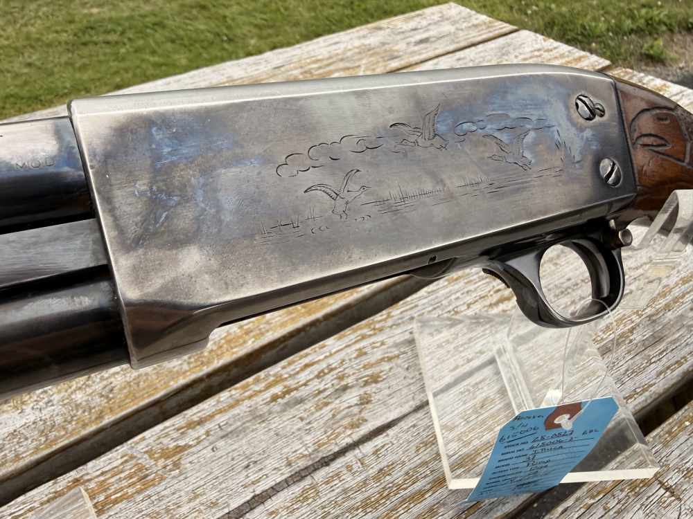 MFG 1955 ITHICA MODEL 37 FEATHERWEIGHT 12GA  PUMP ACTION SHOTGUN 28"-img-16