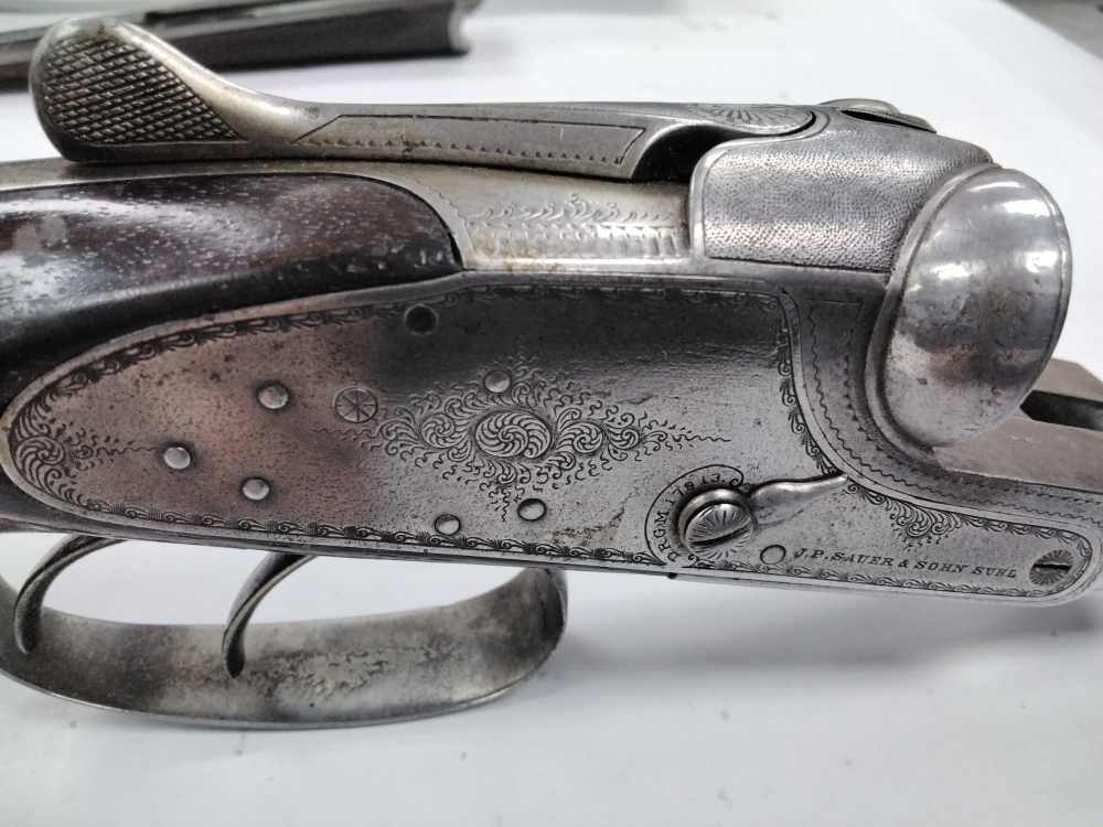 J.P. Sauer & Sohn 16ga / 11mm Mauser Combo - Exquisite Engraving, 26.75"-img-9