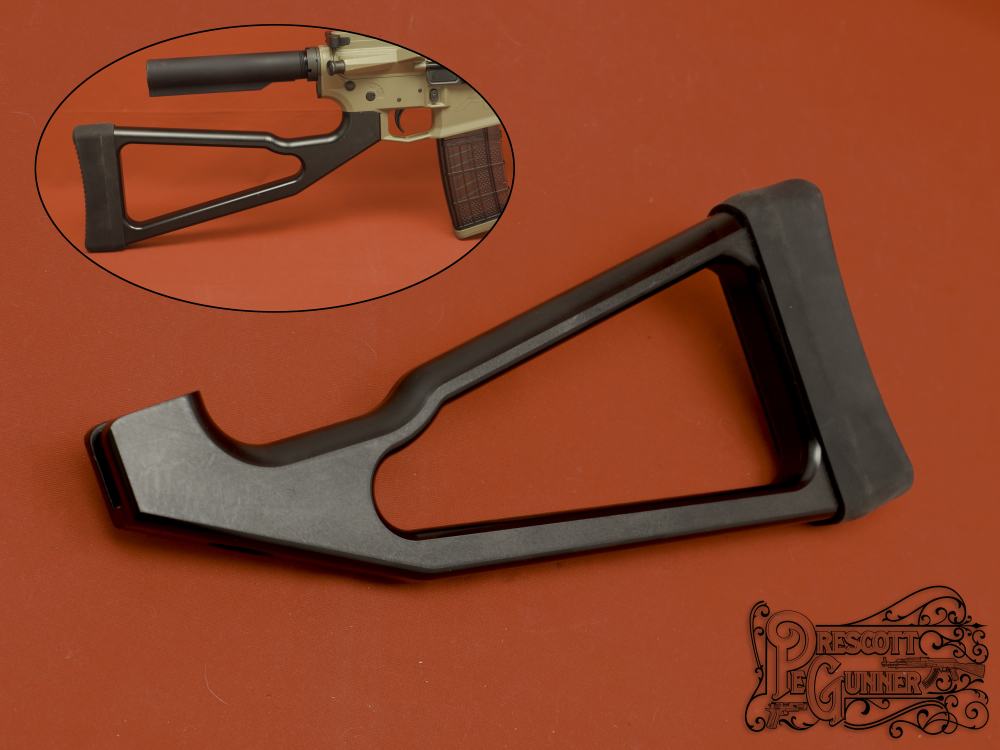 AR-15 California Compliant Skeletonized Aluminum Stock NOS-img-0
