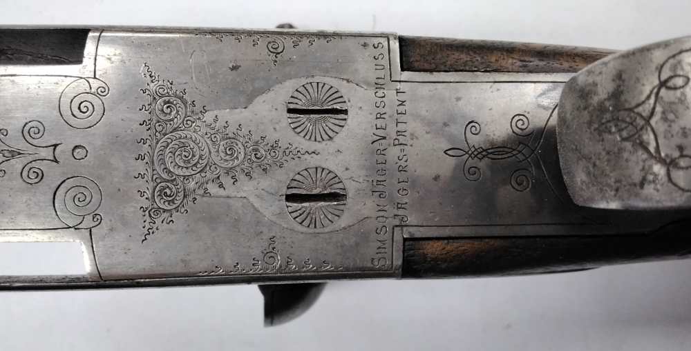 Herold E. Schutzmarke 12ga SxS - Exquisite Scroll Engraving, German Proofs-img-27